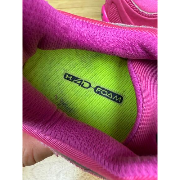 Under Armour Micro G Renegade 4D Foam‎ Running Training Shoes Pink Womens 10 - Picture 9 of 11